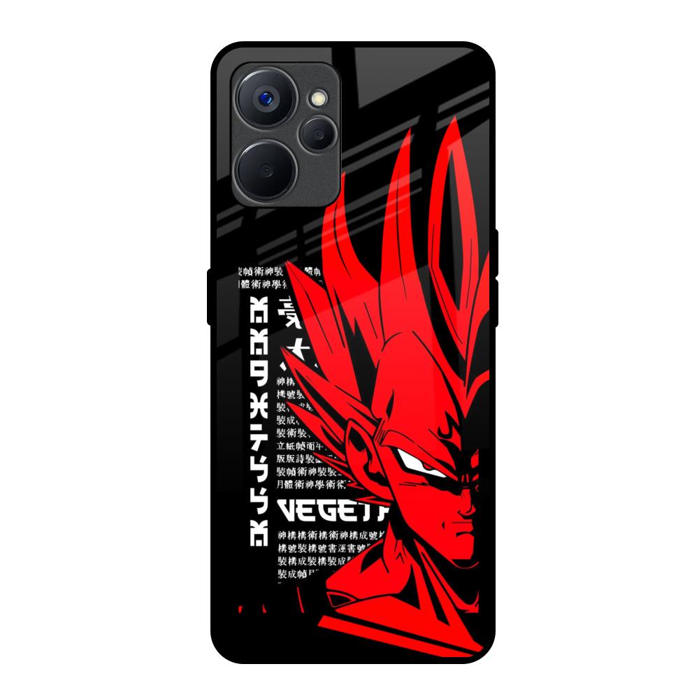 Red Vegeta Realme 9i 5G Glass Back Cover Online