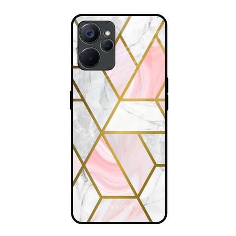 Geometrical Marble Realme 9i 5G Glass Back Cover Online