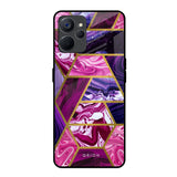 Electroplated Geometric Marble Realme 9i 5G Glass Back Cover Online