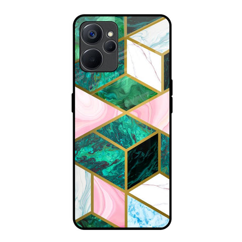 Seamless Green Marble Realme 9i 5G Glass Back Cover Online