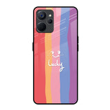 Lucky Abstract Realme 9i 5G Glass Back Cover Online