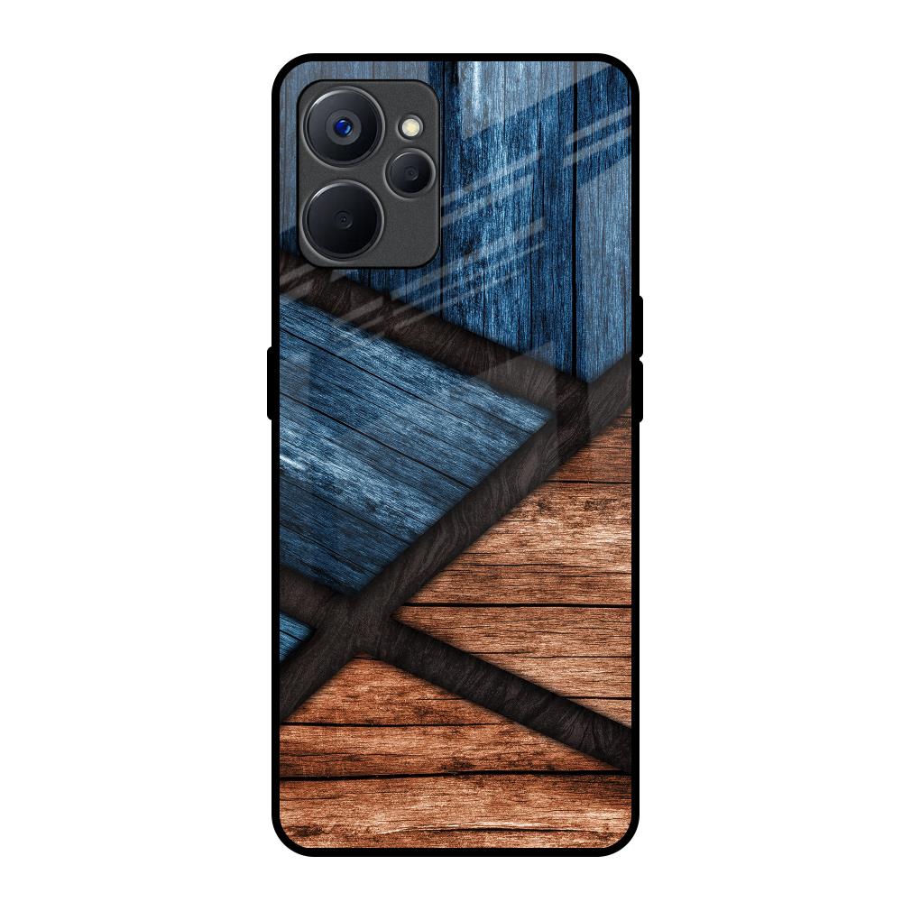 Wooden Tiles Realme 9i 5G Glass Back Cover Online