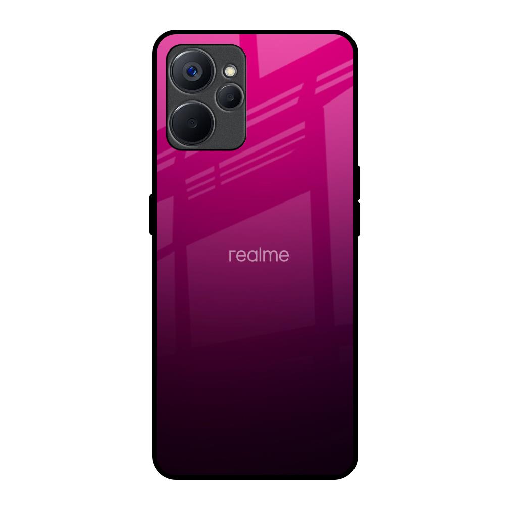 Purple Ombre Pattern Realme 9i 5G Glass Back Cover Online