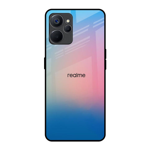 Blue & Pink Ombre Realme 9i 5G Glass Back Cover Online