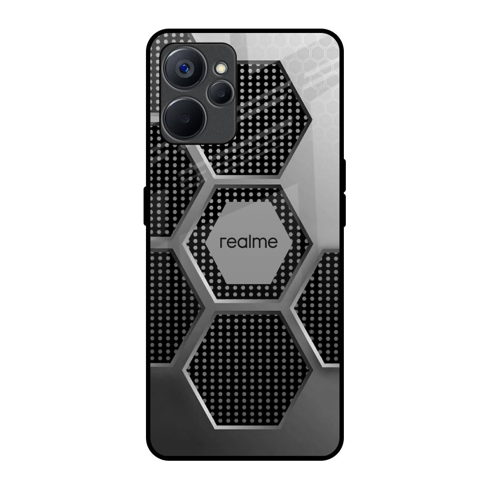 Hexagon Style Realme 9i 5G Glass Back Cover Online