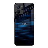 Blue Rough Abstract Realme 9i 5G Glass Back Cover Online