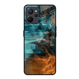 Golden Splash Realme 9i 5G Glass Back Cover Online