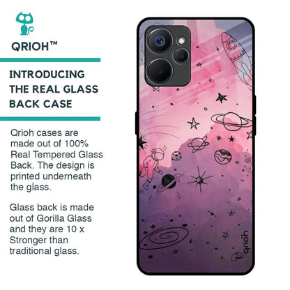 Space Doodles Glass Case for Realme 9i 5G