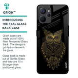 Golden Owl Glass Case for Realme 9i 5G