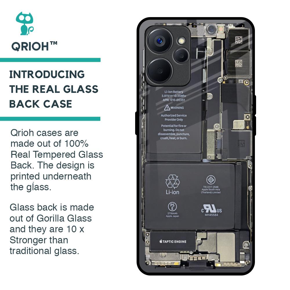 Skeleton Inside Glass Case for Realme 9i 5G