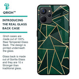 Abstract Green Glass Case For Realme 9i 5G