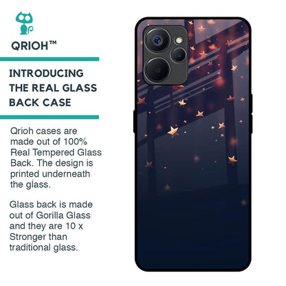 Falling Stars Glass Case For Realme 9i 5G