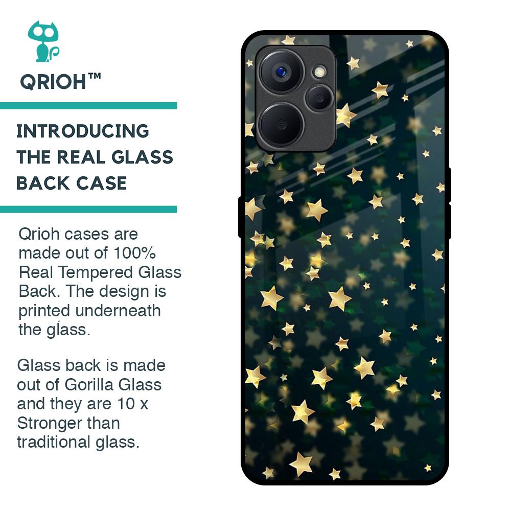 Dazzling Stars Glass Case For Realme 9i 5G