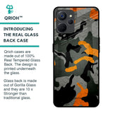 Camouflage Orange Glass Case For Realme 9i 5G