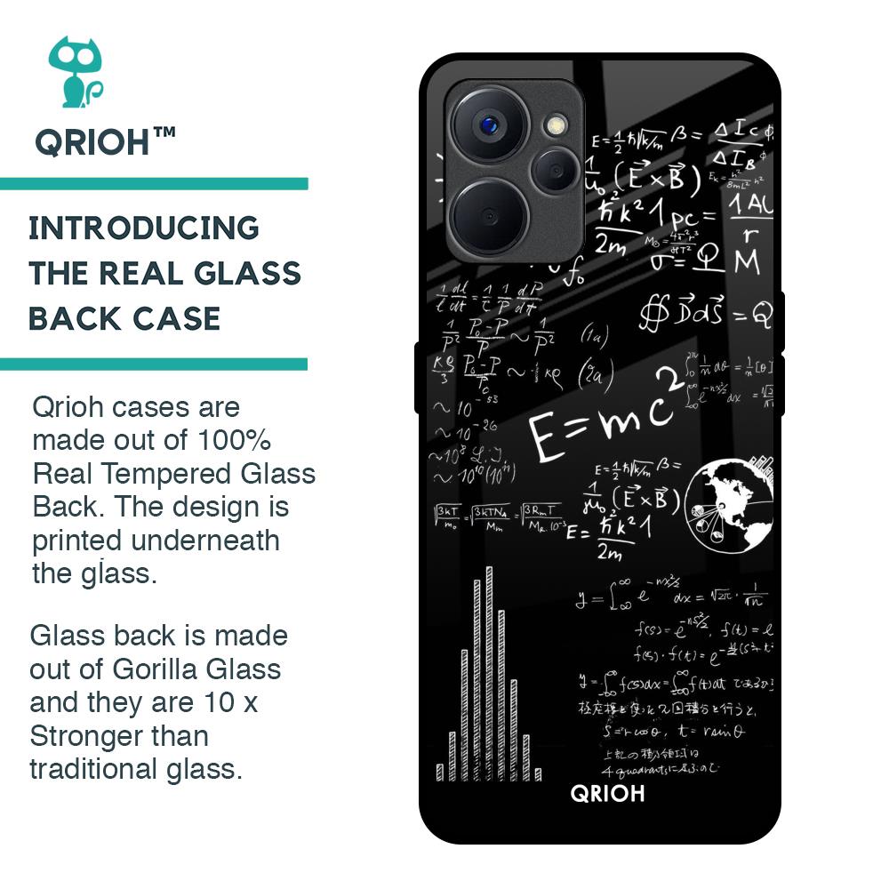 Funny Math Glass Case for Realme 9i 5G