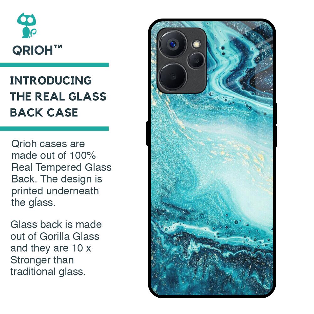 Sea Water Glass Case for Realme 9i 5G