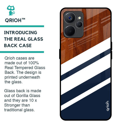 Bold Stripes Glass Case for Realme 9i 5G