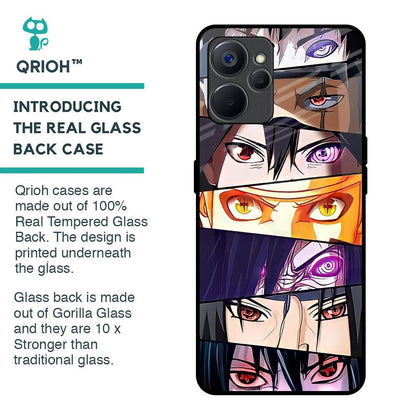 Anime Eyes Glass Case for Realme 9i 5G