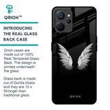 White Angel Wings Glass Case for Realme 9i 5G