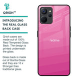Pink Ribbon Caddy Glass Case for Realme 9i 5G