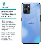 Vibrant Blue Texture Glass Case for Realme 9i 5G