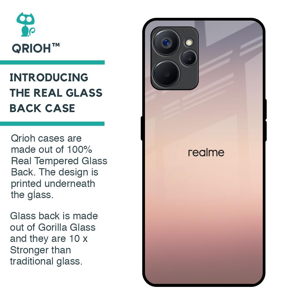 Golden Mauve Glass Case for Realme 9i 5G