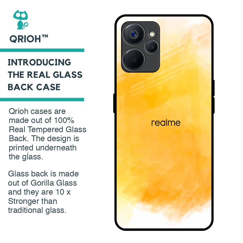 Rustic Orange Glass Case for Realme 9i 5G