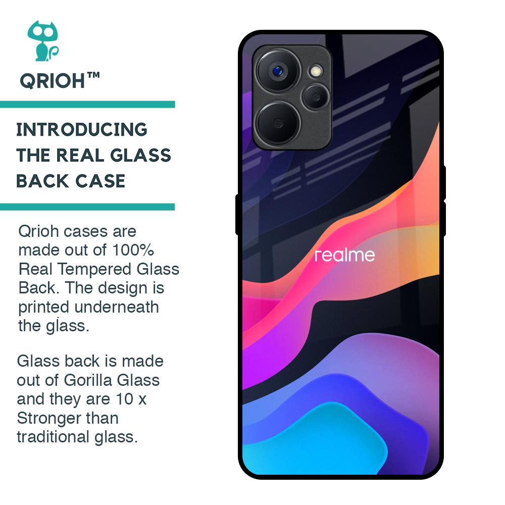 Colorful Fluid Glass Case for Realme 9i 5G