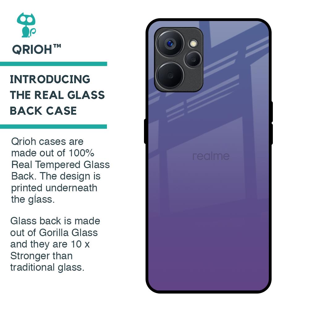 Indigo Pastel Glass Case For Realme 9i 5G