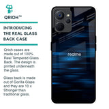 Blue Rough Abstract Glass Case for Realme 9i 5G