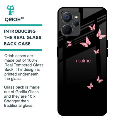 Fly Butterfly Glass Case for Realme 9i 5G