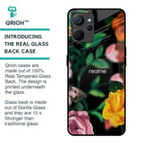Flowers & Butterfly Glass Case for Realme 9i 5G