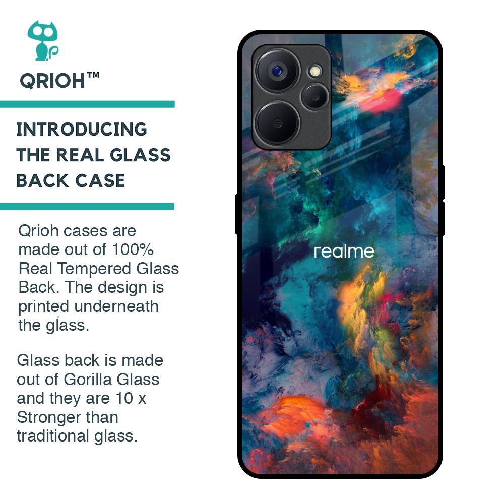 Colored Storm Glass Case for Realme 9i 5G