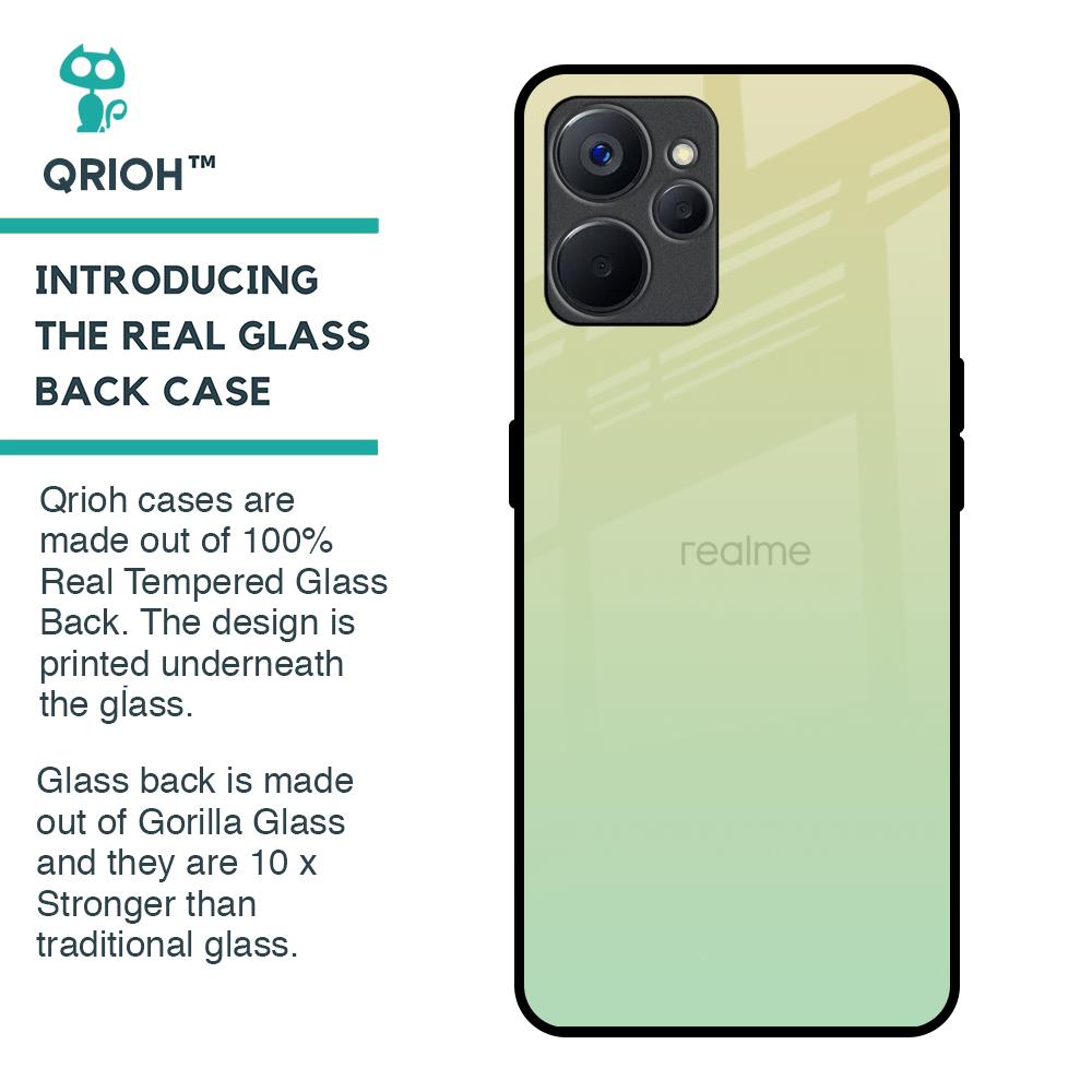 Mint Green Gradient Glass Case for Realme 9i 5G