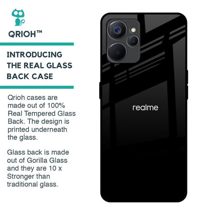 Jet Black Glass Case for Realme 9i 5G