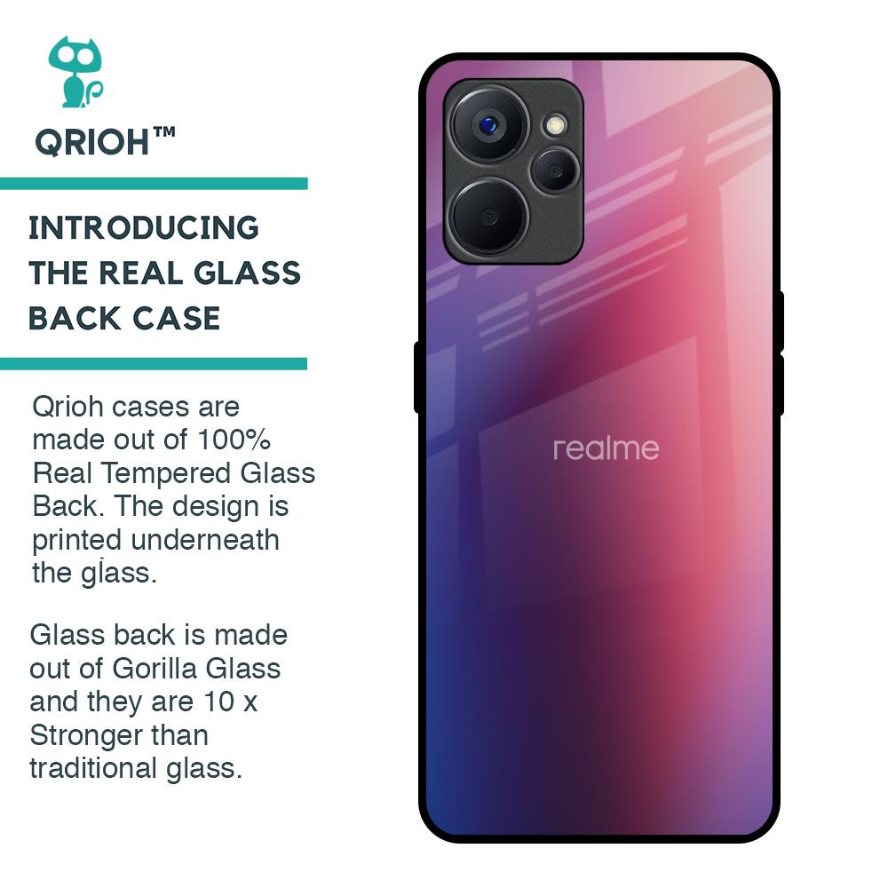 Multi Shaded Gradient Glass Case for Realme 9i 5G