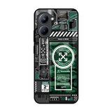 Green Camo Circuit Realme C33 Glass Back Cover Online