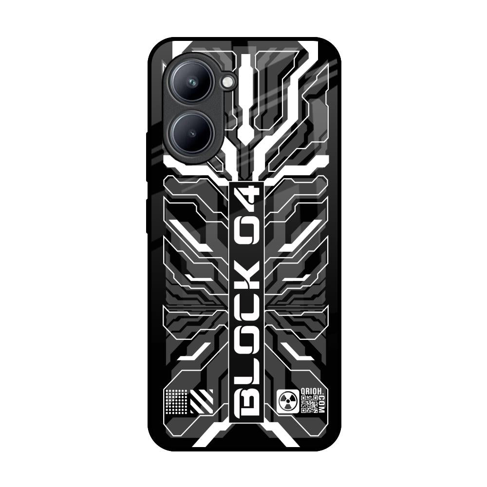 Monochrome Magic Realme C33 Glass Back Cover Online