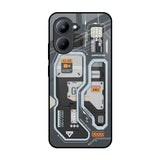 Retro Futuristic Realme C33 Glass Back Cover Online