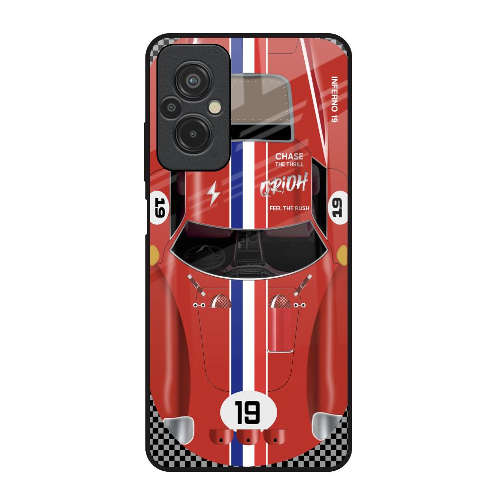 Racing Vintage Redmi 11 Prime Glass Back Cover Online