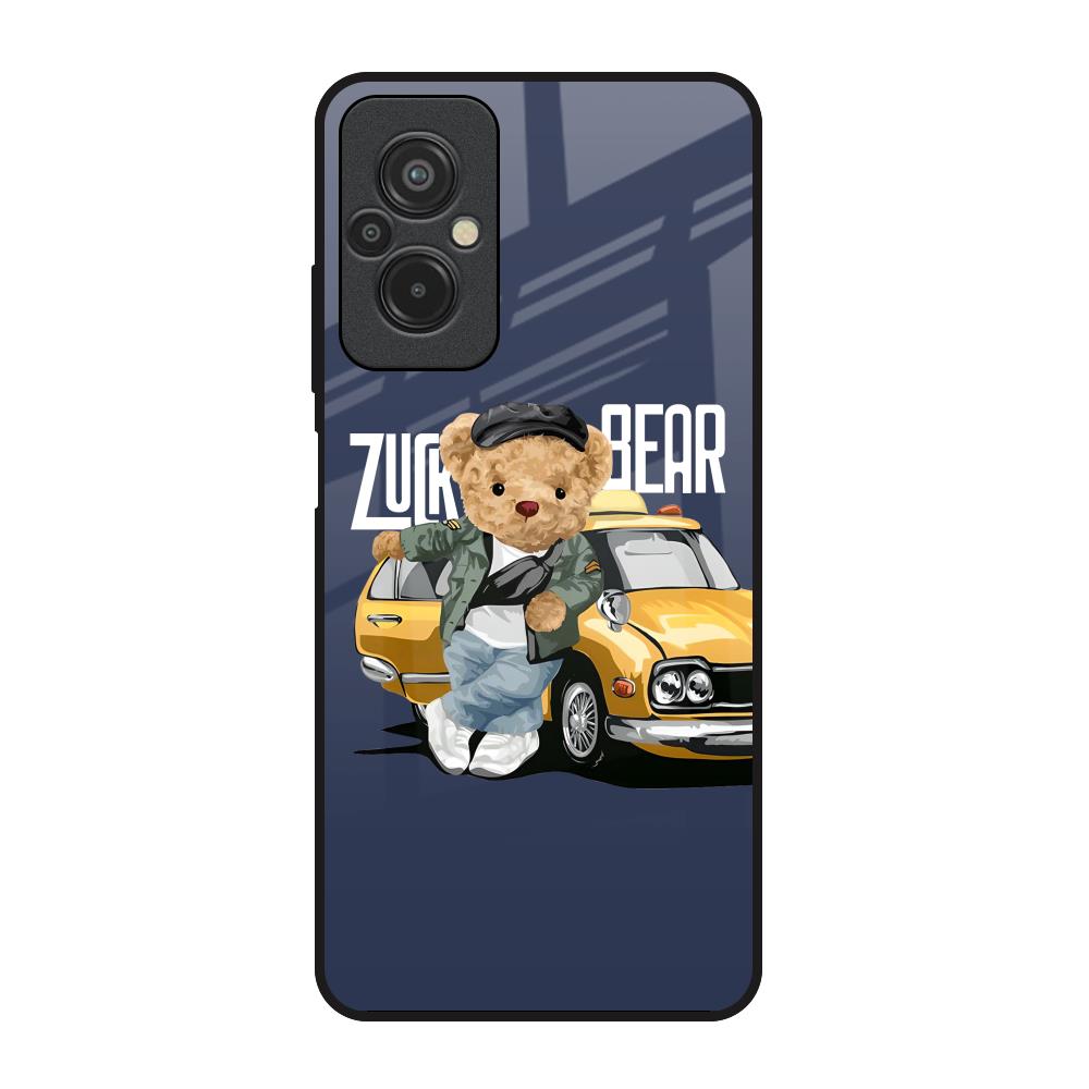 Adventurous Bear Redmi 11 Prime Glass Back Cover Online