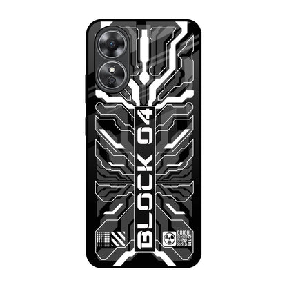 Monochrome Magic OPPO A17 Glass Back Cover Online