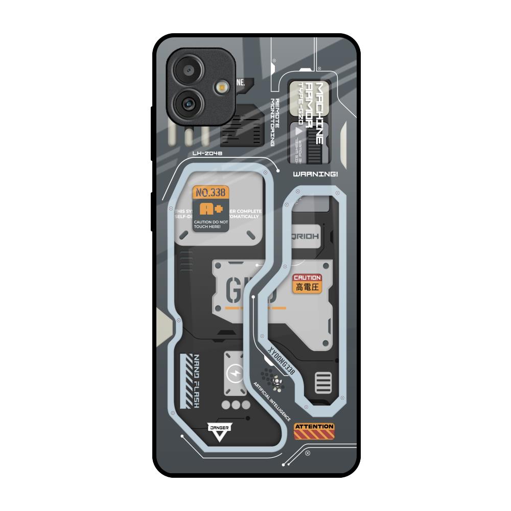 Retro Futuristic Samsung Galaxy M13 5G Glass Back Cover Online
