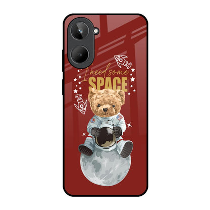 Astronaut Bear Realme 10 Glass Back Cover Online