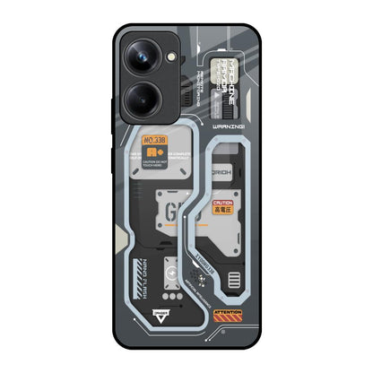 Retro Futuristic Realme 10 Pro 5G Glass Back Cover Online