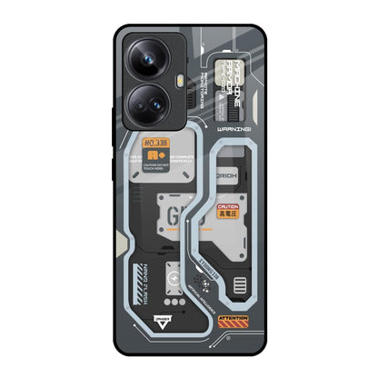 Retro Futuristic Realme 10 Pro Plus 5G Glass Back Cover Online