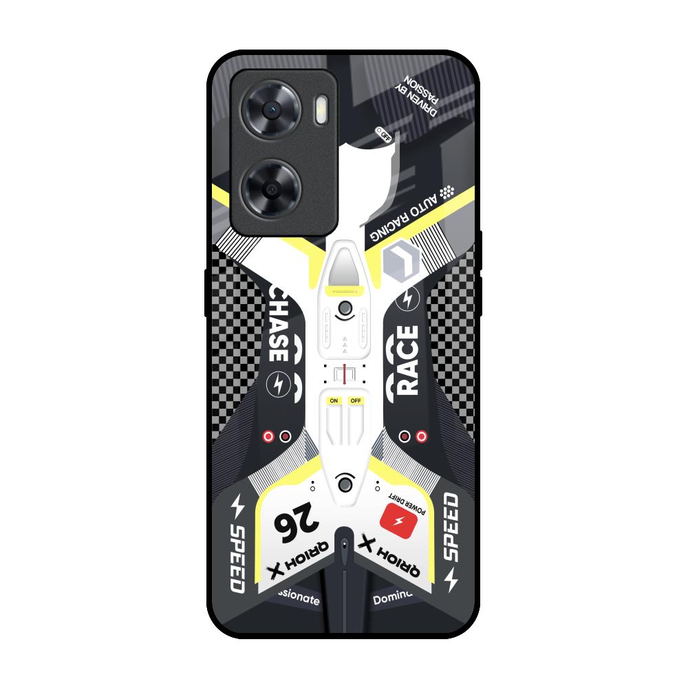 Car Enthusiast OPPO A77s Glass Back Cover Online