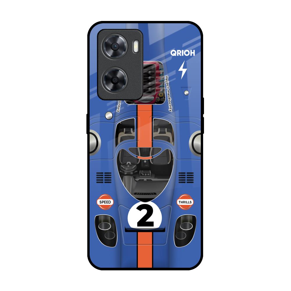 Car Adiction OPPO A77s Glass Back Cover Online