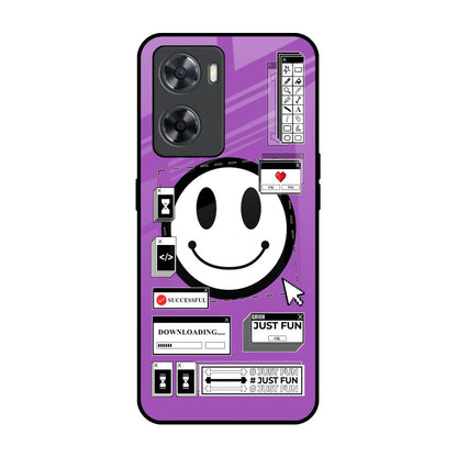Code with Smile OPPO A77s Glass Back Cover Online