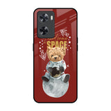 Astronaut Bear OPPO A77s Glass Back Cover Online